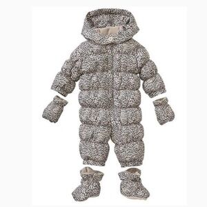 GAP Baby Girls Warmest Down Fill Puffer Snowsuit Size 6-12 Months